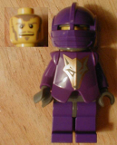 LEGO cas269 Knights Kingdom II - Danju with Gold Pattern Armor, Dark Bluish Gray Hips and Helmet